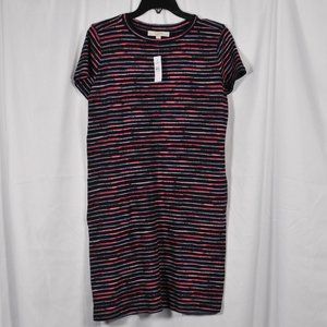 Loft Striped Pocket T-Shirt Dress Size M